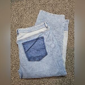 Lane Bryant Patchwork Plus Size Jeans sz 24S